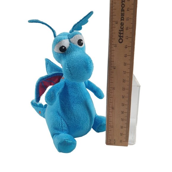 Disney Ty Beanie Baby Doc McStuffins Blue Stuffy Dragon Plush Toy Mini - Picture 3 of 8